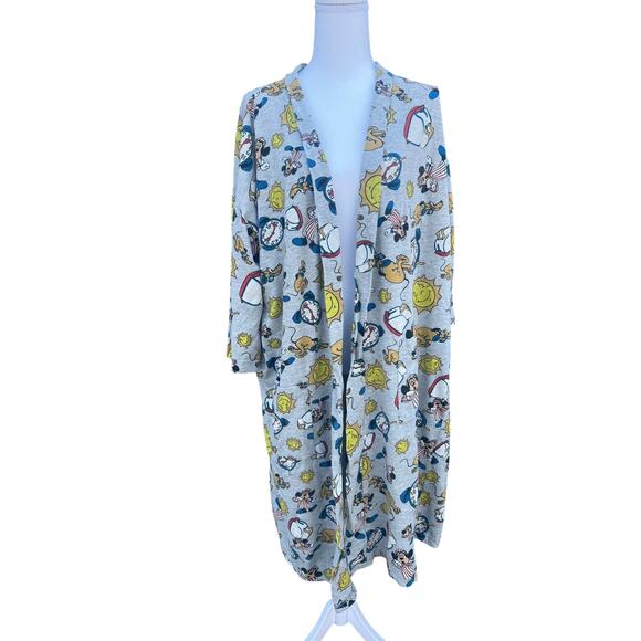 Vintage Mickey Women's Sleepwear Bath Robe ALL OVER PRINT One Size (up XL) - Picture 1 of 7